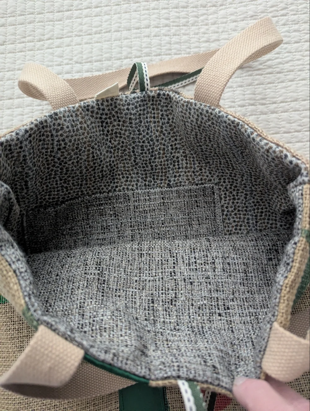 New Handmade Upcycled Burlap Coffee Bean Tote / Market Bag - Picture 6 of 7
